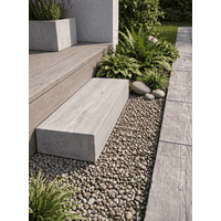 Stonewood traptrede grijs 15x35x100 cm