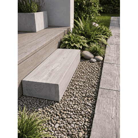 Stonewood traptrede grijs 15x35x100 cm