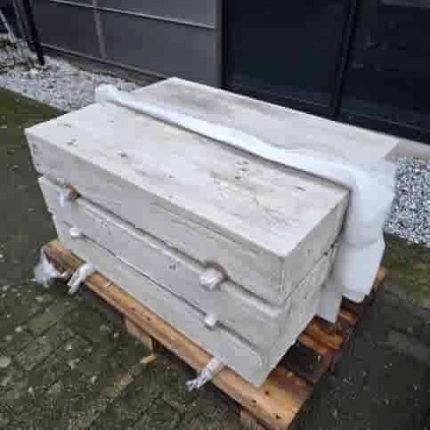 Stonewood traptrede grijs 15x35x100 cm