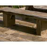 Stonewood bank 200 cm - Beton met houtlook