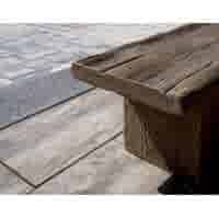 Stonewood bank 200 cm - Beton met houtlook