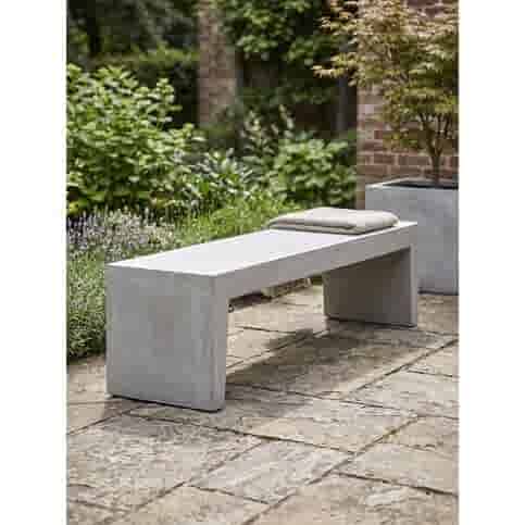 Tuinbank beton 150 cm licht antraciet
