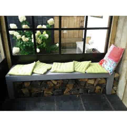 Tuinbank beton 150 cm licht antraciet