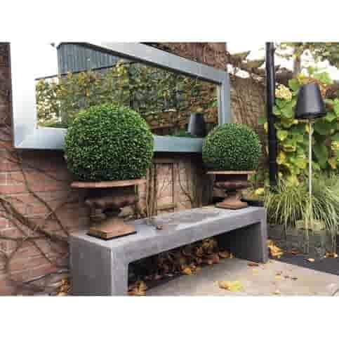 Tuinbank beton 150 cm licht antraciet