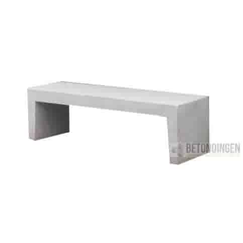 Tuinbank beton 150 cm wit/grijs