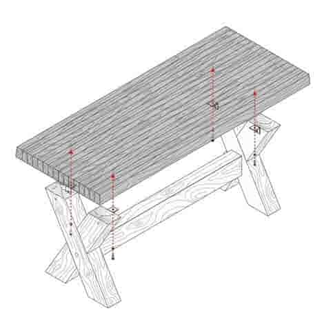 Stonewood tafel 200 cm met houtlook