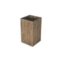 Bloembak Stonewood 45x45 cm en 80 cm hoog