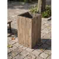 Bloembak Stonewood 45x45 cm en 80 cm hoog