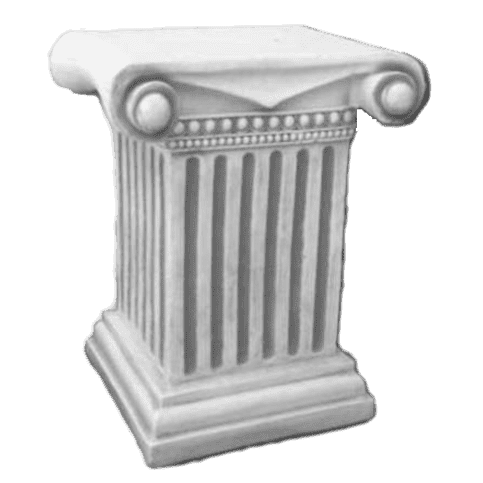 Klassieke zuilvoet middel - Betonnen sokkel voor ornamenten 39 cm