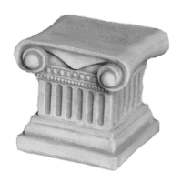 Klassieke zuilvoet klein 23 cm