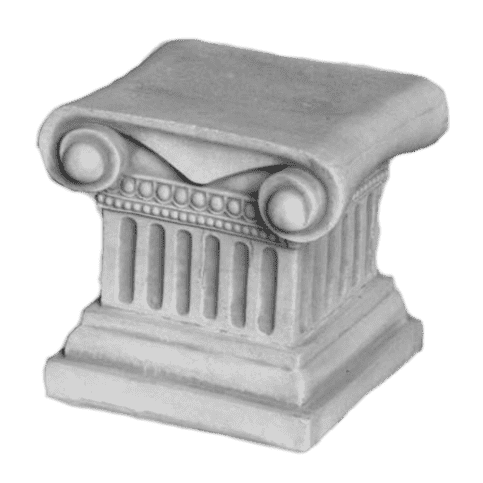 Klassieke zuilvoet klein 23 cm