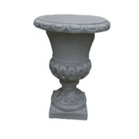 Sierlijke betonnen bloempot - 60 cm hoog