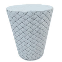 Betonnen bloempot met gevlochten structuur klein 34x29 cm