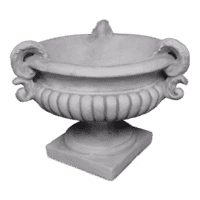 Klassiek sierlijk vogelbad van beton 43 cm