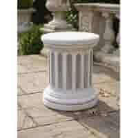 Klassieke zuilvoet rond klein beton 39 cm