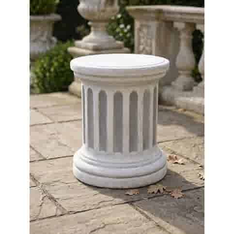 Klassieke zuilvoet rond klein beton 39 cm