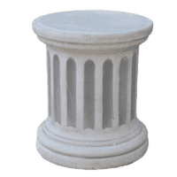 Klassieke zuilvoet rond klein beton 39 cm