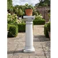 Sierlijke tuinzuil van beton - 80 cm hoog