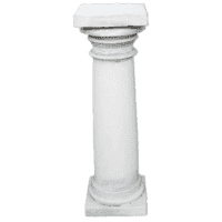 Sierlijke tuinzuil van beton - 80 cm hoog