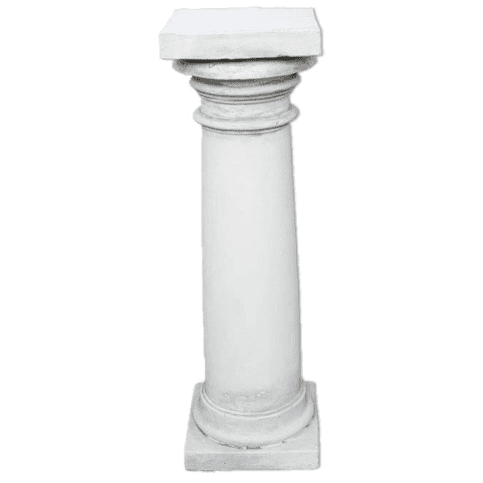 Sierlijke tuinzuil van beton - 80 cm hoog