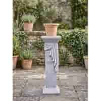 Griekse sokkel met Medusa embleem 98 cm hoog