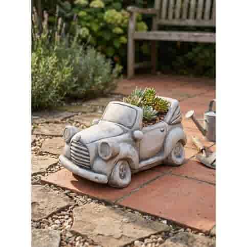 Betonnen plantenbak in oldtimer vorm H22 cm