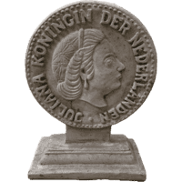 Gulden op voet beeld H41 cm