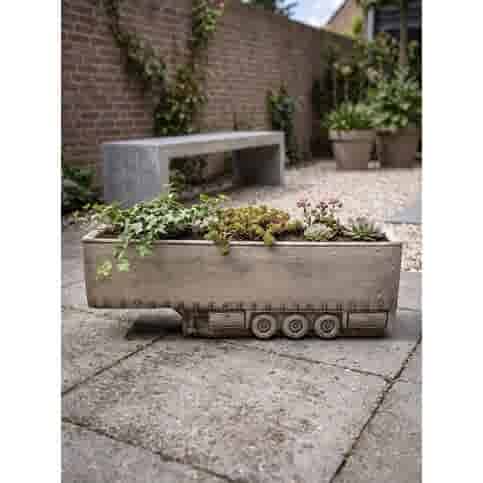 Betonnen plantenbak trailer H29 cm