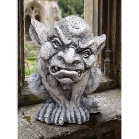 Gargoyle tuinbeeld van beton H24 cm