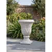 Klassieke betonnen bloempot met gedetailleerde reliëfs 57 cm