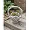 Rustieke decoratieve mand van beton 46 cm