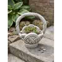 Rustieke decoratieve mand van beton 46 cm