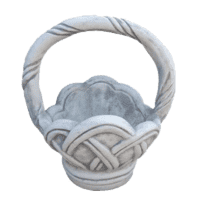Rustieke decoratieve mand van beton 46 cm