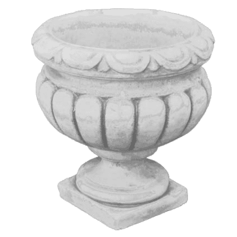 Klassieke bloempot van beton 31 cm