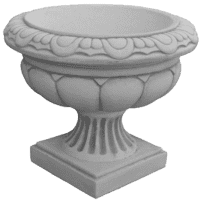 Antieke bloempot van beton 32 cm