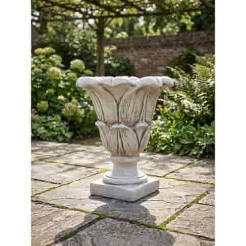 Moderne betonnen bloempot 58 cm