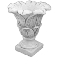 Moderne betonnen bloempot 58 cm