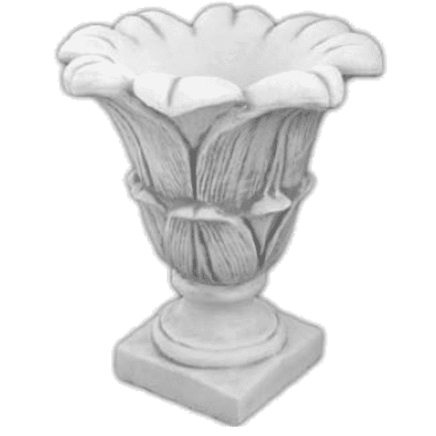 Moderne betonnen bloempot 58 cm
