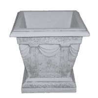 Klassieke plantenbak met decoratieve zuilen van beton 30 cm