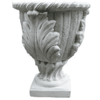 Decoratieve betonnen bloempot met bloempatronen 75cm