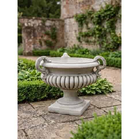 Gedetailleerde betonnen bloempot 79 cm