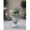 Moderne bloempot met bladmotief 72 cm