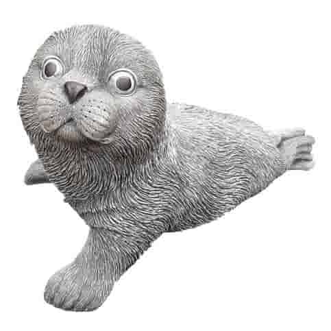 Betonnen zeehond beeld H29 cm