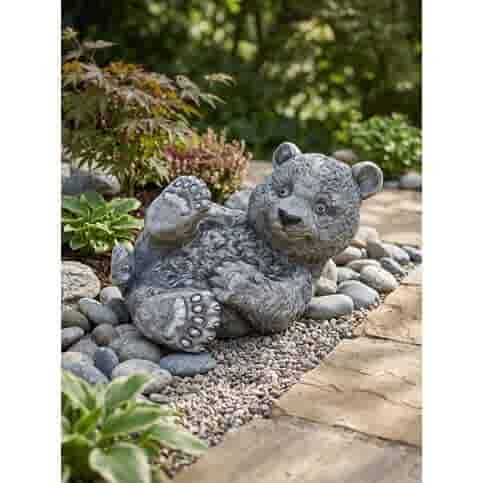 Betonnen pandabeer tuinbeeld H30 cm