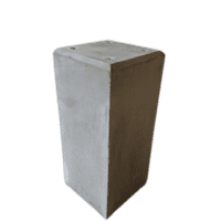 Betonpoer 23x23 en 50 cm hoog antraciet M10