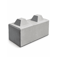 Betonblok met 2 noppen 30x60x30 cm