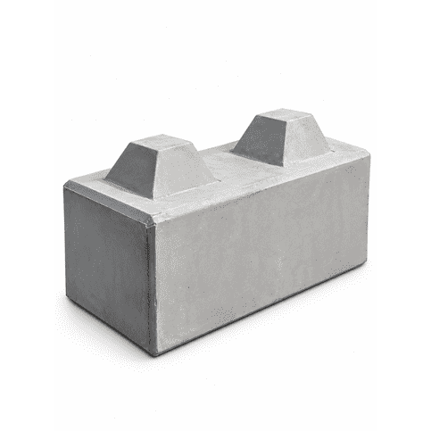 Betonblok met 2 noppen 30x60x30 cm