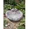 Betonnen drinkschaal hartvorm houteffect H22 cm