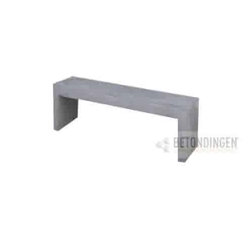 Tuinbank beton 120 cm licht antraciet