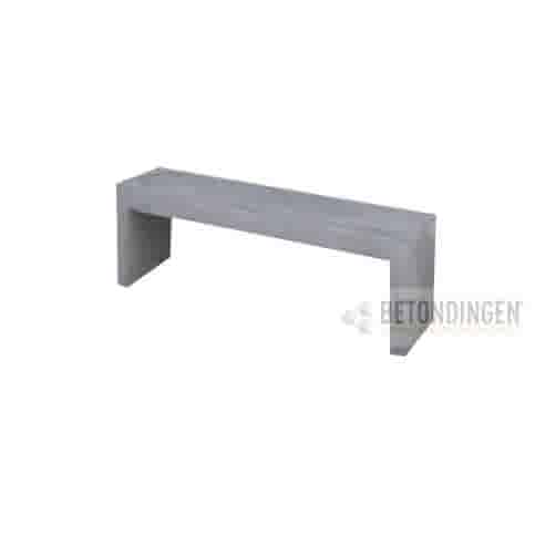Tuinbank beton 120 cm grijs/antraciet
